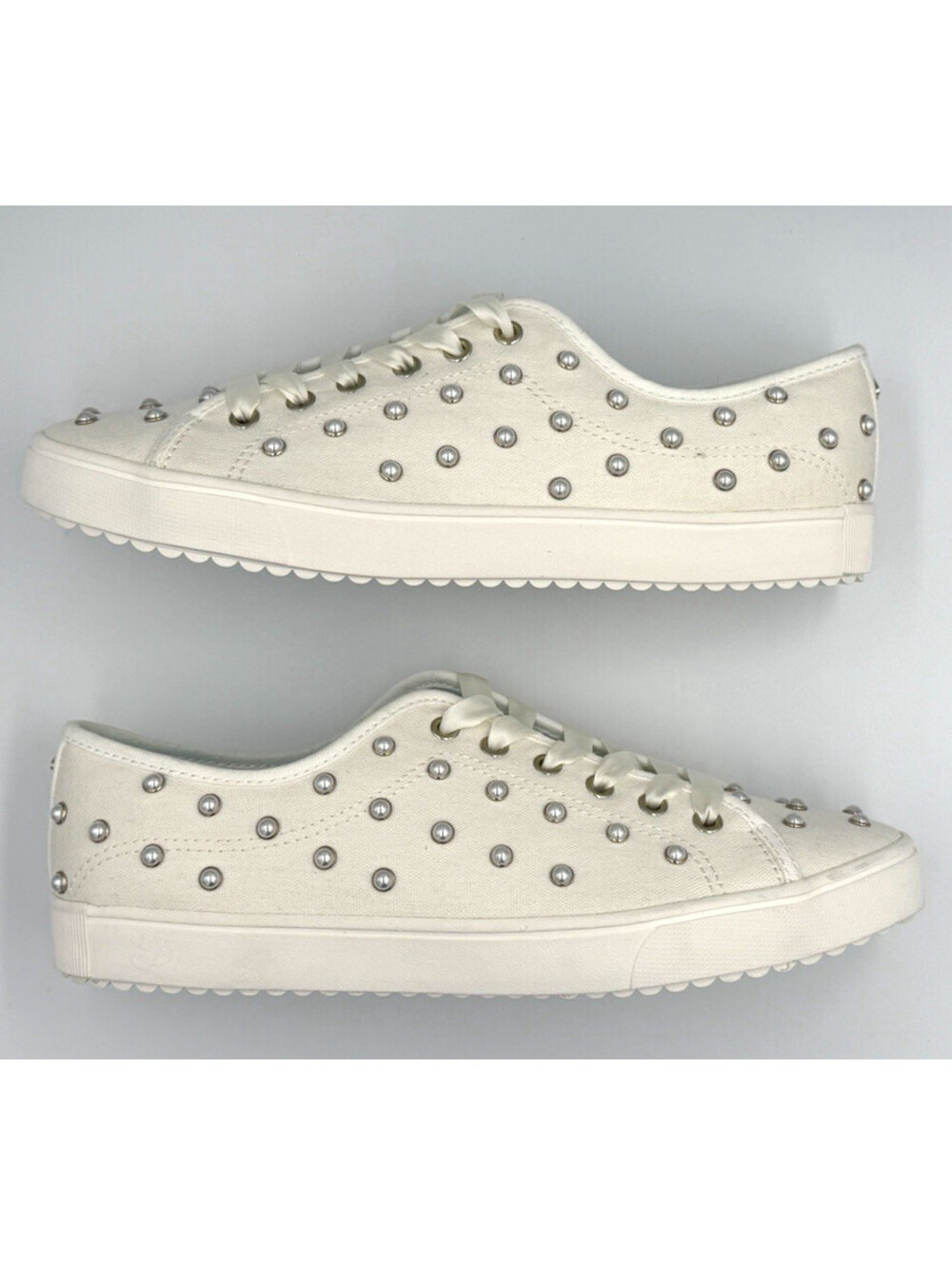 Kate Spade New York Match Pearl Canvas Wedding Bridal Reception Sneakers  8.5